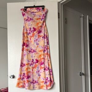 Floral Multicolor Women's Dress